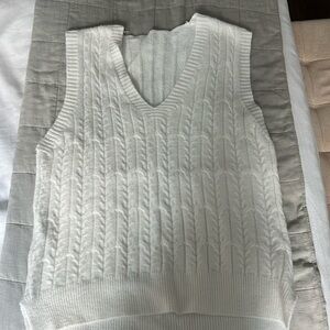 White Knit Vest
